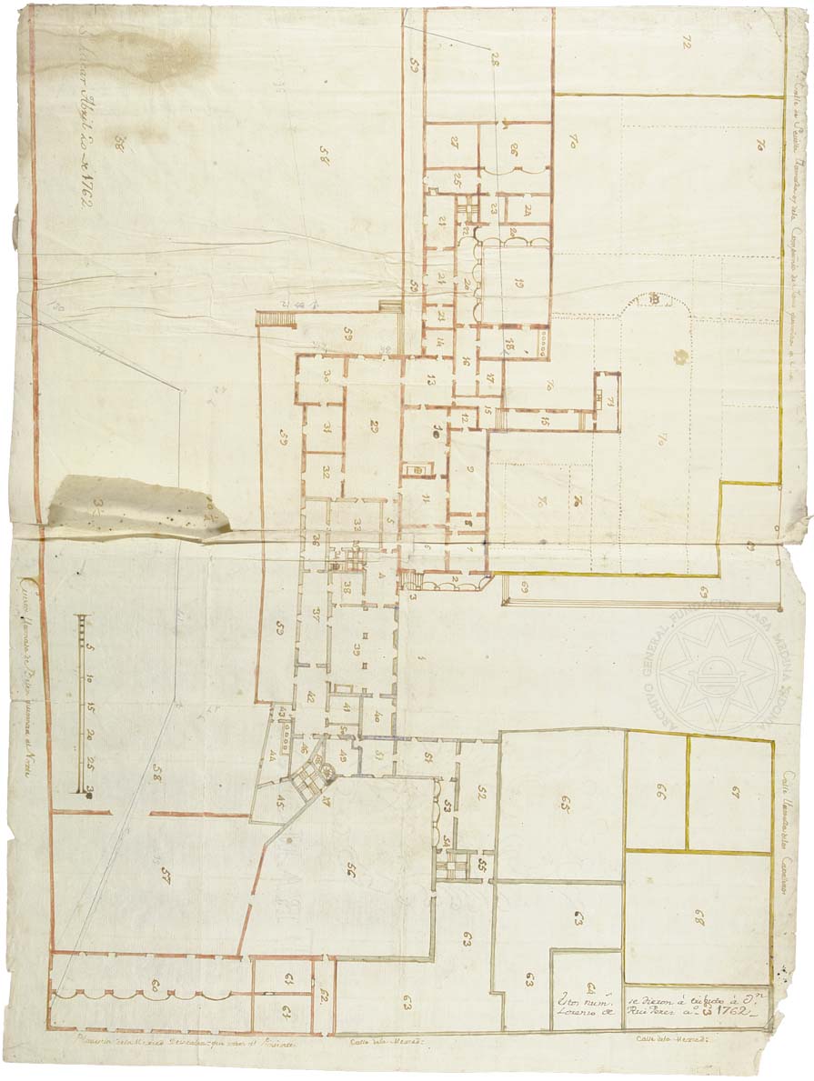 plano palacio guzmanes sanlucar barrameda